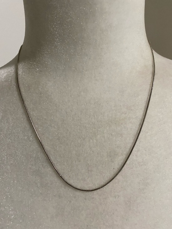 Jewelry - Minimalist Silver Snake Chain Necklace - Sterling Silver Modern Style